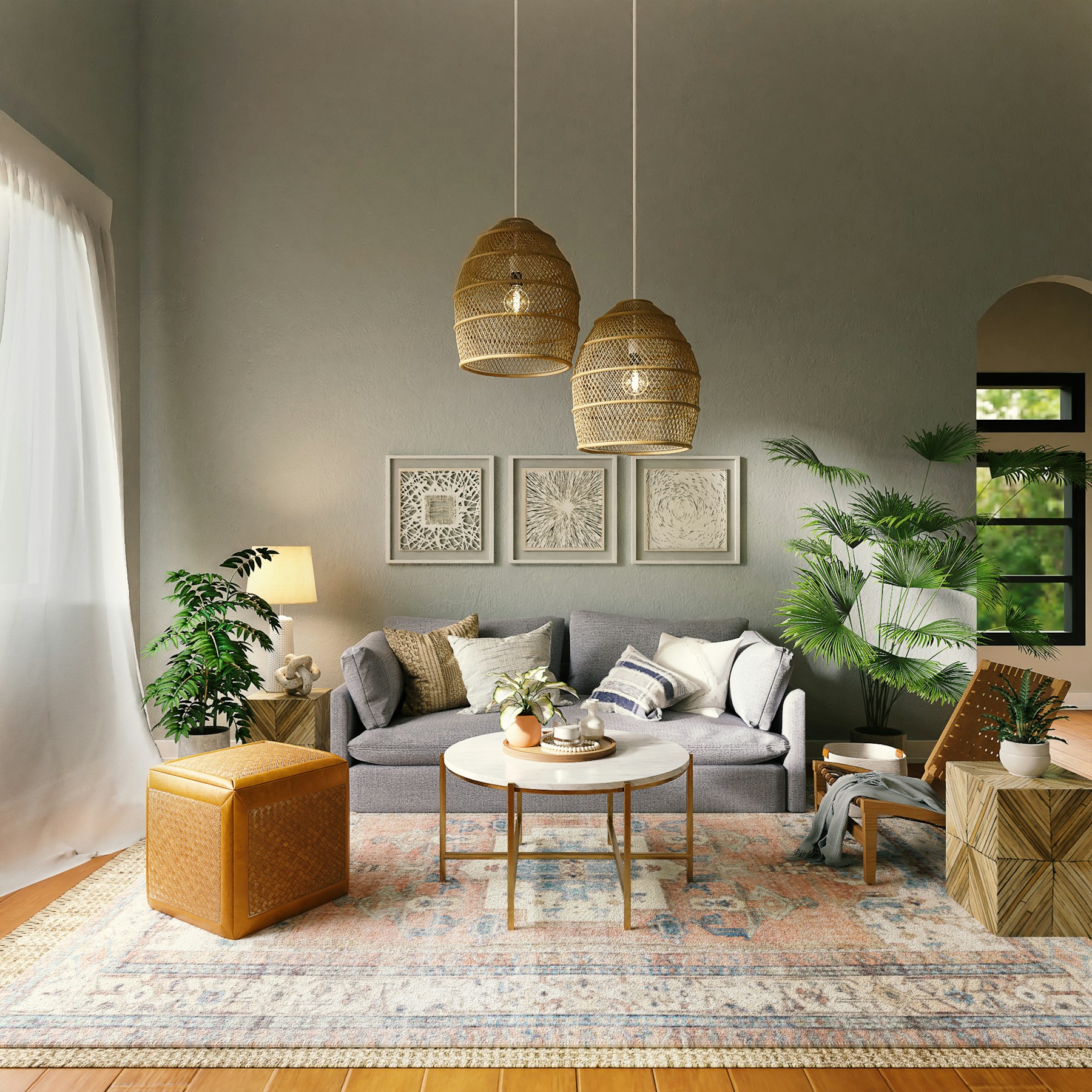 A working kitchen with practical home details